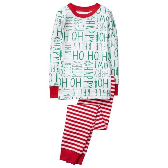 Christmas Boys/Girls HOHOHO 2 Pc Gymmies Pajama - Picture 2 of 2